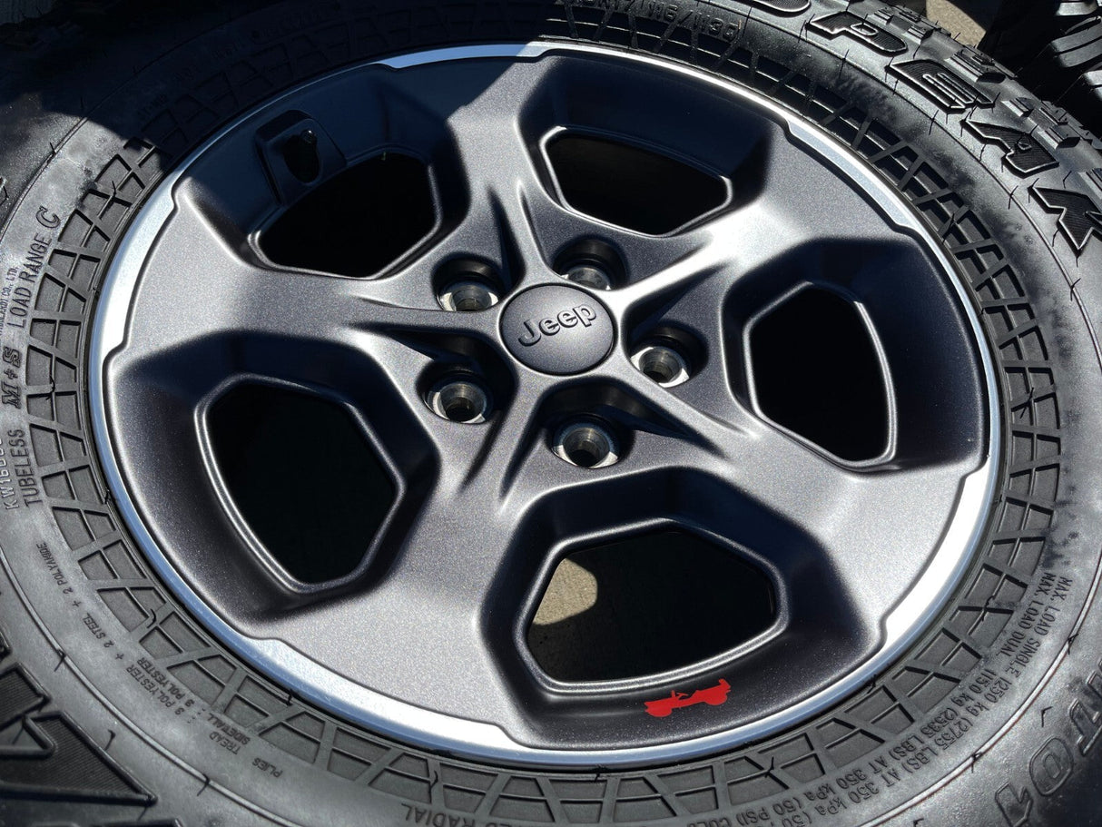 17" Jeep Wrangler Gladiator RUBICON OEM 9236 wheels rims FALKEN M/T Texas Truck Tire
