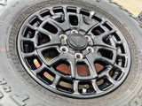18" Toyota Tundra TSS T FORCE TRD OEM black wheels rims Sequoia 2025 NEW 35" Texas Truck Tire