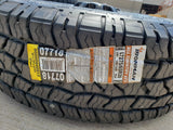 20" Ford F-250 F-350 OEM black TREMOR wheels rims 10299 10484 A/T2 tires NEW Texas Truck Tire
