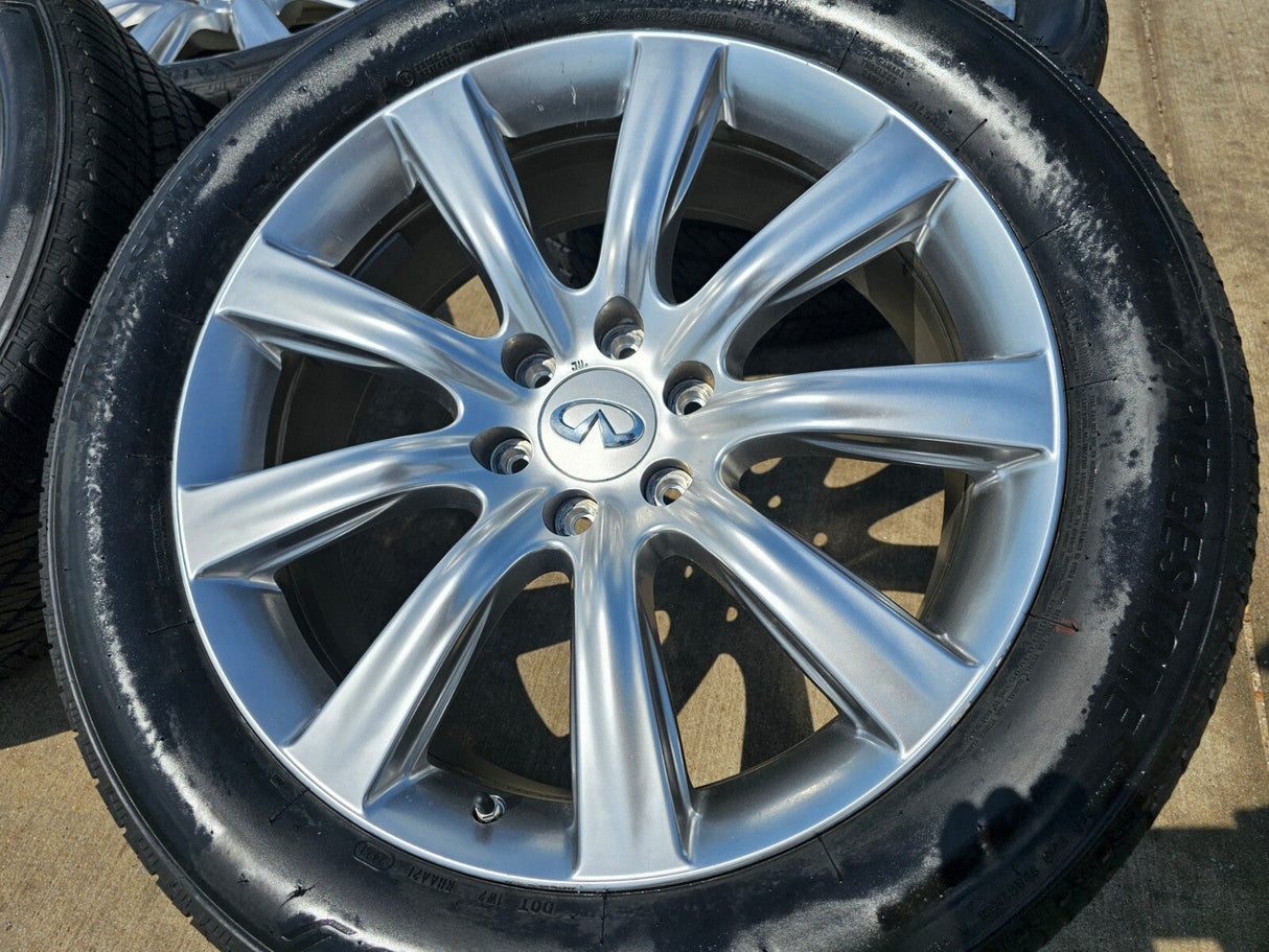22" Infiniti QX80 QX56 Nissan Titan OEM wheels rims 73729 tires Texas Truck Tire
