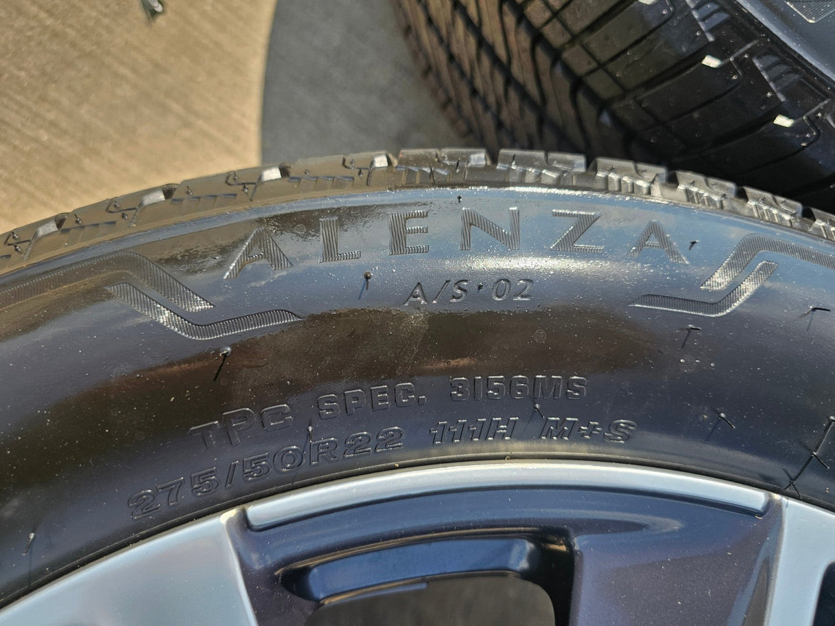 22" Cadillac Escalade Platinum OEM wheels rims tires 2024 2025 2026 NEW Texas Truck Tire