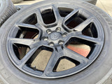 22" Dodge Ram 1500 OEM LIMITED Laramie wheels rims black 2725 2684 BRIDGESTONE Texas Truck Tire
