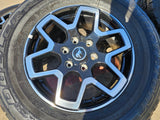 18" Ford Bronco wheels rims black 10389 Ranger tires 2023 2024 2025 2026 A/T Texas Truck Tire