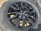 20" GMC Sierra Yukon Chevy OEM black 5914 5918 wheels rims 2023 2024 2025 2026 Texas Truck Tire