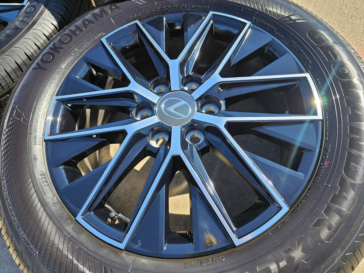 20" Lexus GX550 OEM wheels rims Toyota Land Cruiser Tundra 10545 LX600 YOKOHAMA Texas Truck Tire