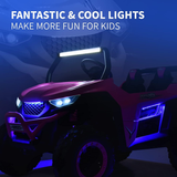 24V 2 Seater Children's Ride on UTV Automobile - High-Powered Electric Car, equipped with a Large 10AH Battery