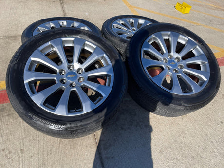 22" Chevy Silverado High Country OEM 5922 wheels rims Tahoe 2024 2025 2026 NEW Texas Truck Tire