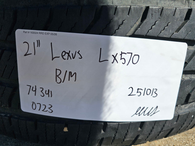 (4) 21" Lexus LX570 Land Cruiser OEM 74341 wheels rims tires 5x150 Texas Truck Tire