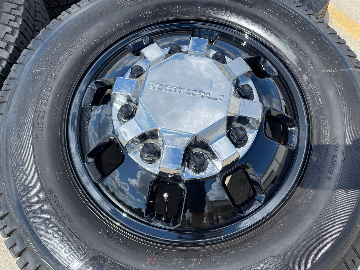 18" GMC Sierra 3500 DENALI Dually rims wheels OEM 8x210 2025 2026 MICHELIN NEW Texas Truck Tire
