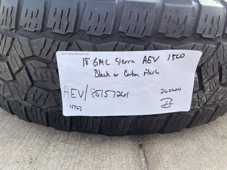 (5) 18" AEV SALTA GMC Sierra AT4X Chevy Silverado OEM rims wheels TOYO A/T3 Texas Truck Tire