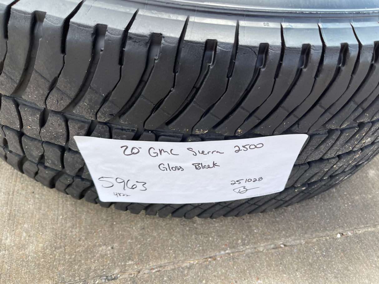 20" GMC Sierra AT4X 2500 3500 OEM 14137 5963 wheels rims Silverado MICHELIN Texas Truck Tire