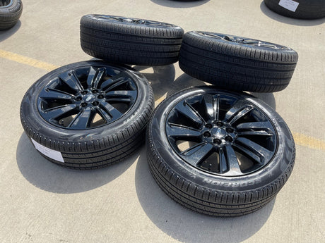22" Lincoln Navigator OEM rims wheels Black Label 95384 10496 2022 2023 2025 NEW Texas Truck Tire