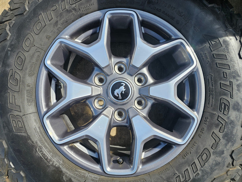 17" Ford Bronco wheels rims SASQUATCH 95229 10387 Ranger BFG KO2 A/T Texas Truck Tire