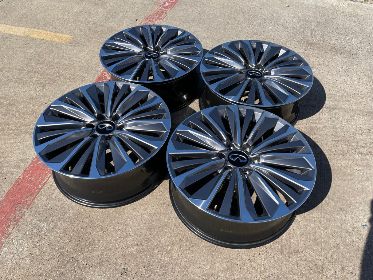 (1) 22" Infiniti QX80 QX56 Nissan Titan Armada OEM 94236 wheel rim 2025 2026 Texas Truck Tire