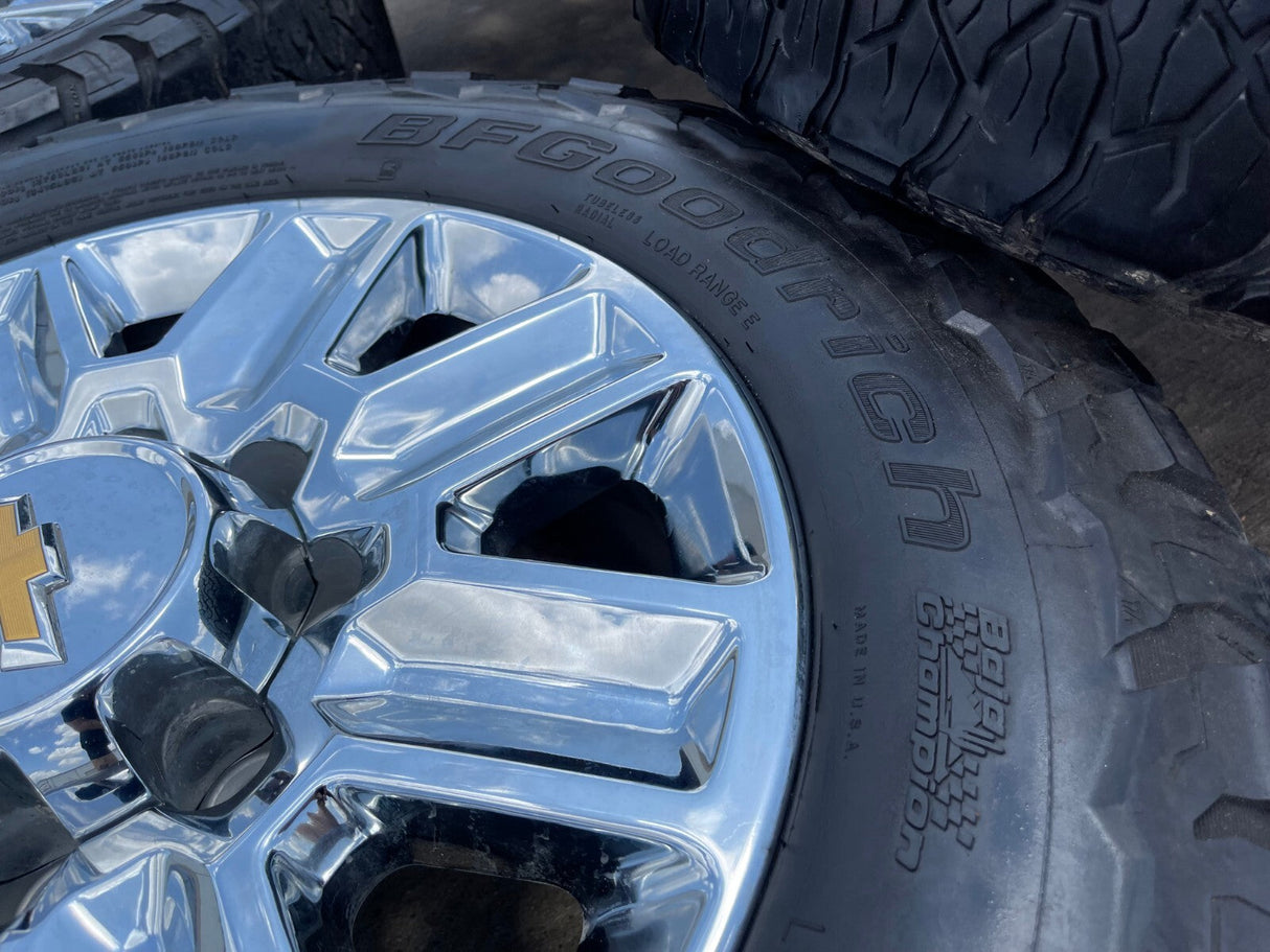 20" Chevy Silverado High Country LTZ 2500 3500 OEM 14124 wheels rims BFG KO3 A/T Texas Truck Tire