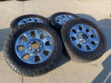 20" Ford F-250 F-350 OEM KING RANCH 10295 25085 10552 chrome wheels rims tires Texas Truck Tire