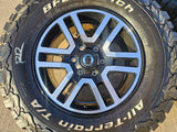 (4) 17" INEOS Grenadier OEM black wheels rims 8775 tires 2024 2025 2026 NEW BFG Texas Truck Tire