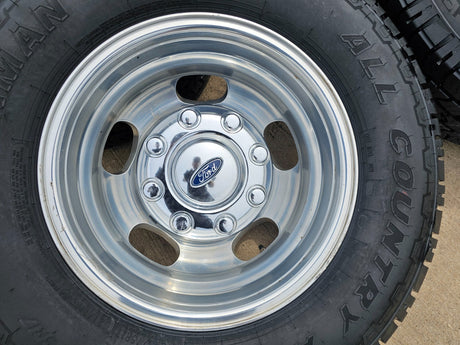 17" Ford F-350 Dually OEM 10477 10478 rims wheels 2024 2025 2026 IRONMAN A/T NEW Texas Truck Tire