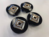 (4) Rivian R1T R1S OEM center caps black 2022 2023 2024 2025 2026 Texas Truck Tire