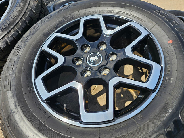 18" Ford Bronco wheels rims black 95213 Ranger 2022 2023 2024 2025 NEW Texas Truck Tire