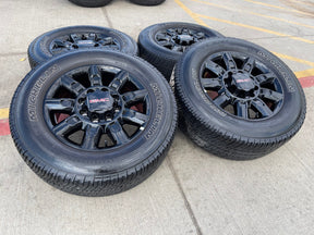 20" GMC Sierra AT4X 2500 3500 OEM 14137 5963 wheels rims Silverado MICHELIN Texas Truck Tire