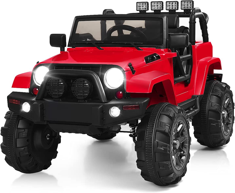 12V Electric Jeep Ride-On Car with Parental Remote Control and MP3 Player for Kids