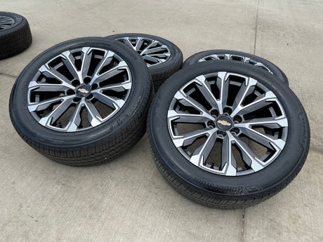 22" Chevy Tahoe Silverado Suburban OEM wheels rims 2022 2023 2024 2025 2026 NEW Texas Truck Tire