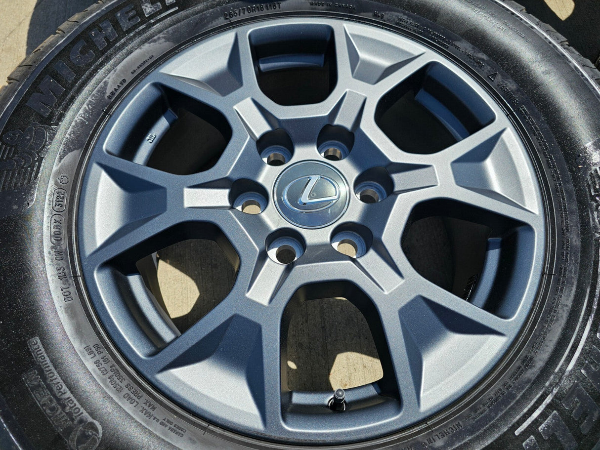 18" Lexus GX550 OEM wheels rims Toyota Land Cruiser Tundra Sequoia MICHELIN NEW Texas Truck Tire