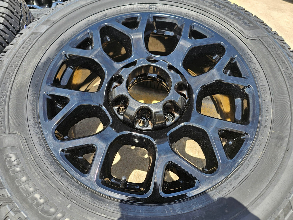 20" Ford F-250 F-350 OEM Lariat wheels rims 10292 tires MICHELIN NEW Texas Truck Tire