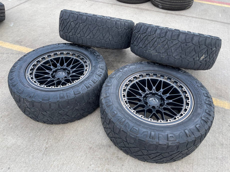 20x9 Fuel Trigger D759 Chevy Silverado RAM Tacoma wheels rims 6x139 6x5.5 tires Texas Truck Tire