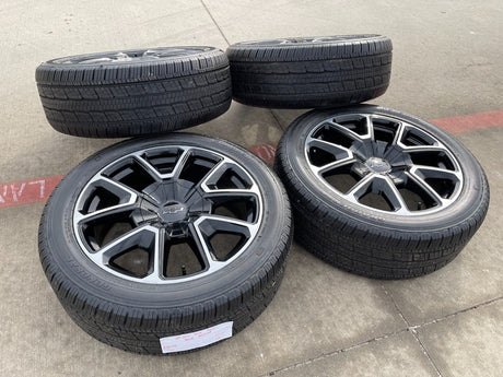 22" Chevy Tahoe Suburban RST OEM 14035 black wheels rims Silverado GENERAL Texas Truck Tire