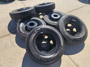 17" Dodge Ram 3500 Dually Laramie 8x200 wheels rims OEM 2703 2704 NEXEN Texas Truck Tire