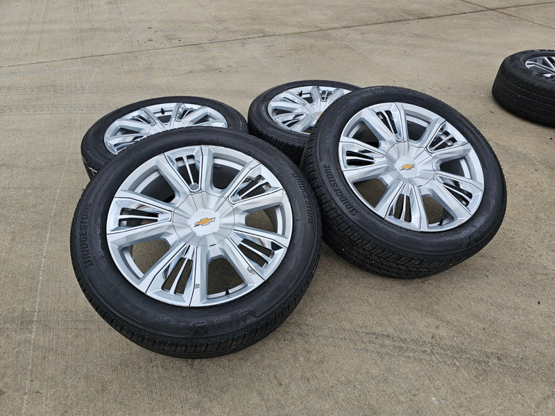 22" Chevy Tahoe RST OEM wheels rims 96951 Silverado Suburban 2023 2024 2025 2026 Texas Truck Tire