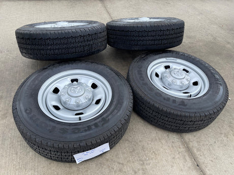 17" Ram 2500 3500 Laramie Power Wagon OEM 2497 wheels rims 2024 2025 2026 NEW Texas Truck Tire