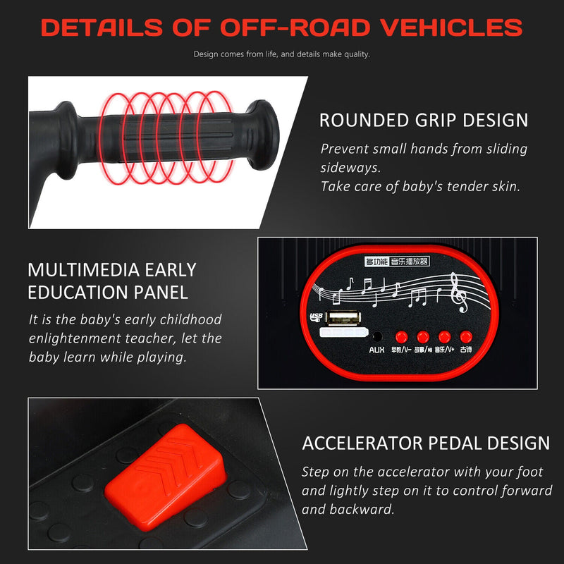 6V Electric ATV Quad Kids Ride-on Car Battery Powered 4-Wheel Motorcycle