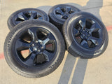 20" Ram 1500 OEM LIMITED Laramie wheels rims black 2675 2722 CONTINENTAL Texas Truck Tire