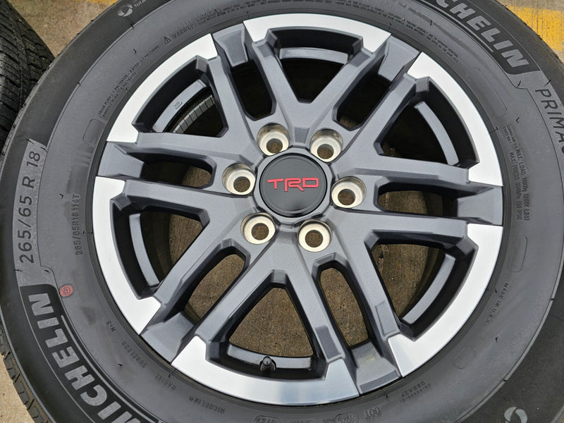 18" Toyota Tacoma TRD OEM wheels rims 10641 4Runner 2024 2025 2026 MICHELIN NEW Texas Truck Tire