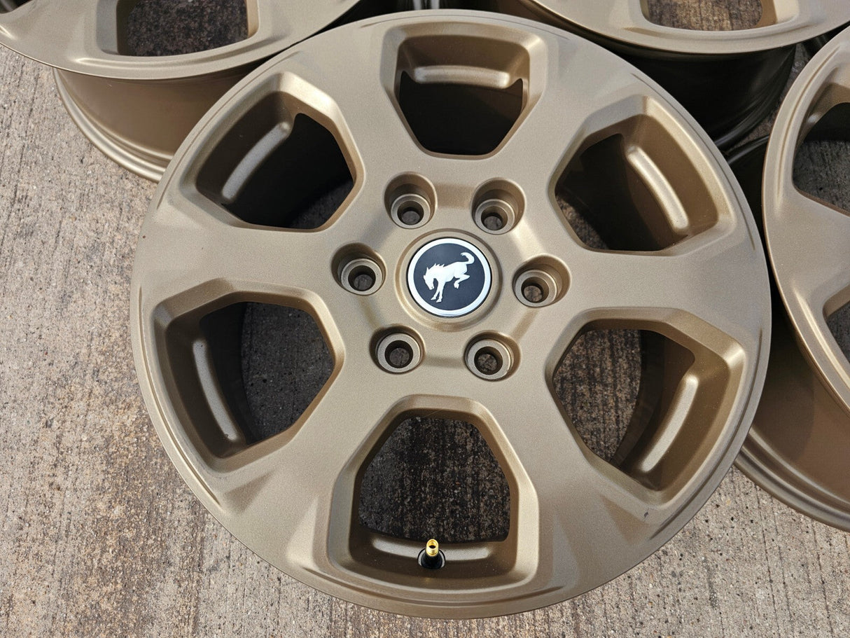 (5) 17" Ford Bronco wheels rims 10384 OEM Ranger BRONZE 2023 2024 2025 2026 NEW Texas Truck Tire