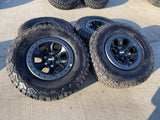 17" Ford F-150 Raptor OEM BEADLOCK rims wheels 10459 95210 BFG KO2 35" tires Texas Truck Tire