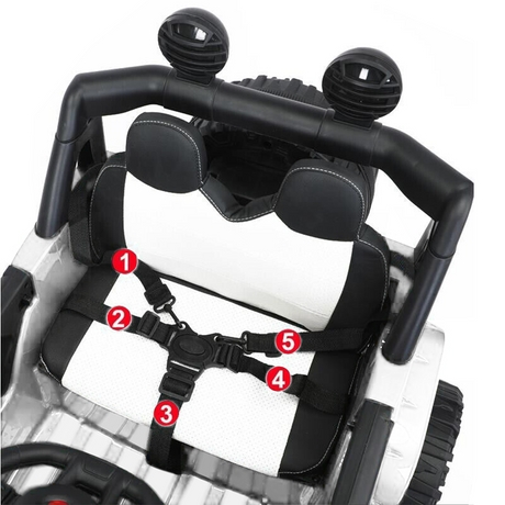Electric 4-Wheel Kids Ride-On Car with Remote Control - 12V Battery Powered