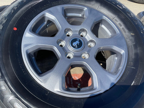 17" Ford Bronco HERITAGE wheels rims OEM tires NEW 10384 NEW Texas Truck Tire