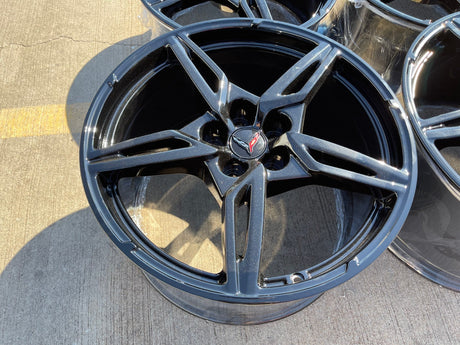 19" + 20" Chevy Corvette C8 OEM wheels rims 14007 14008 2024 2025 2026 2027 NEW Texas Truck Tire