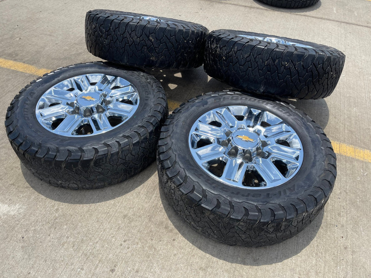 20" Chevy Silverado High Country LTZ 2500 3500 OEM 14124 wheels rims BFG KO3 A/T Texas Truck Tire