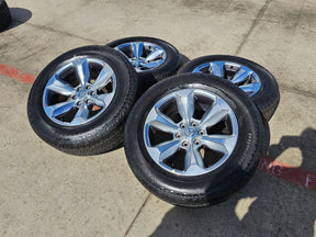 20" Dodge Ram 1500 OEM Laramie wheels rims 2681 tires HANKOOK DYNAPRO A/T2 Texas Truck Tire