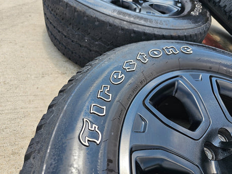 20" Dodge Ram 2500 3500 OEM 2477 black wheels rims tires Texas Truck Tire