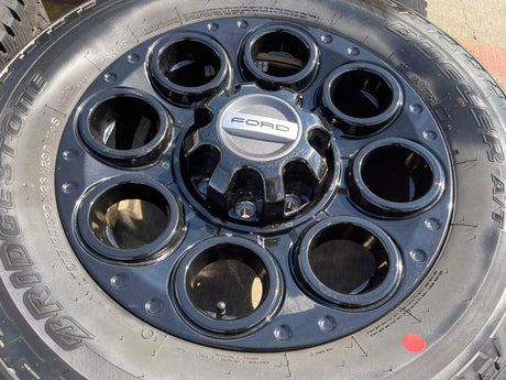 20" Ford F-250 F-350 OEM black Lariat 10299 10484 wheels rims 2024 2025 2026 NEW Texas Truck Tire
