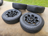 20" Ford F-250 F-350 OEM black LARIAT wheels rims 10299 tires BRIDGESTONE NEW Texas Truck Tire