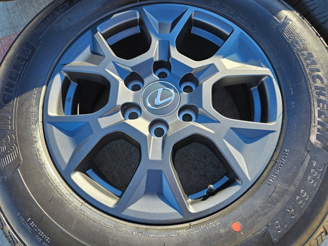 18" Lexus GX550 OEM wheels rims Toyota Land Cruiser Tundra Sequoia MICHELIN NEW Texas Truck Tire