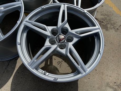19" + 20" Chevy Corvette C8 OEM 14007 14008 wheels rims 2023 2024 2025 2026 Texas Truck Tire