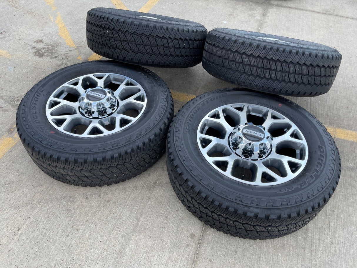 20" Ford F-250 F-350 OEM Lariat wheels rims 10292 tires BRIDGESTONE A/T Texas Truck Tire